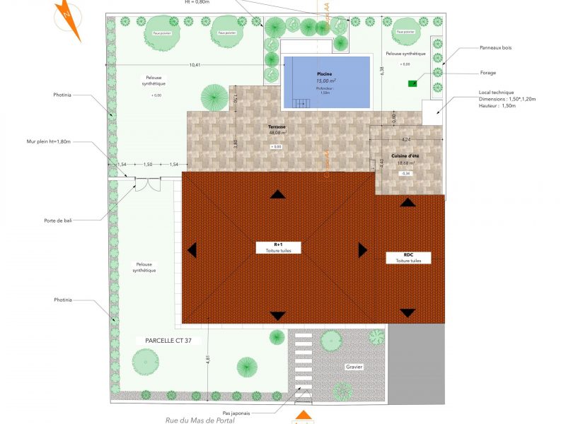 DP2.2 Plan de masse projet RECADRER